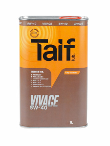 TAIF VIVACE 5W-40 4л TAIF VIVACE 5W-40 4л